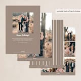 "O Come" - Holiday Cards in Champagne by Brianne Larsen - Back of Card Options