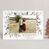 "Homey Greens" - Holiday Cards in Evergreen by Petra Kern - Front