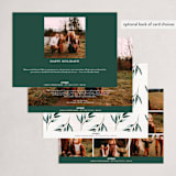 "Homey Greens" - Holiday Cards in Evergreen by Petra Kern - Back of Card Options