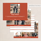 "Abstract Blessed" - Holiday Cards in Clay by Angel Walker - Back of Card Options