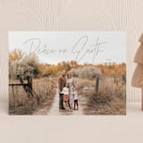 "Peace Shining On Earth" - Holiday Cards in Cinnamon by fatfatin - Front