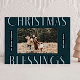"Stacked Blessings" - Holiday Cards in Night Sky by Ekko Studio - Front