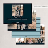 "Stacked Blessings" - Holiday Cards in Night Sky by Ekko Studio - Back of Card Options