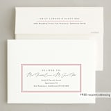 "Stripe Edge" - Holiday Cards in Snow by Amy Kross - FREE Recipient Addressing