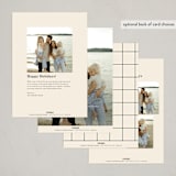 "Bounty of Blessings" - Holiday Cards in Cream by Baumbirdy - Back of Card Options