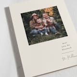 "Bounty of Blessings" - Holiday Cards in Cream by Baumbirdy - Detail