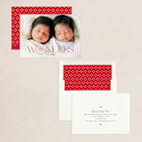 "Full of Wonders" - Holiday Cards in Cardinal by Monika Torun - Assembled