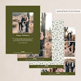 "little plant" - Holiday Cards in Sage by Anastasia Makarova - Back of Card Options