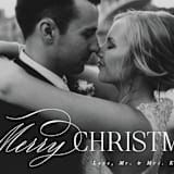 "Elegant Merry Christmas" - Holiday Cards in Snow by Brandy Folse - Detail