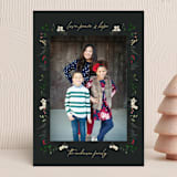"Love, Peace & Hope" - Holiday Cards in Holly by Susan Moyal - Front