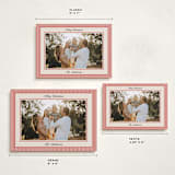 "Little Stripes" - Holiday Cards in Ruby by Annie Shapiro - Formats Available