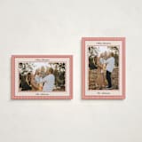 "Little Stripes" - Holiday Cards in Ruby by Annie Shapiro - Photo Orientation Options