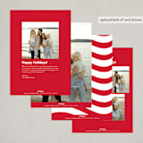 "Joyful Rejoicing" - Holiday Cards in Cranberry by Chelsea Petaja - Back of Card Options