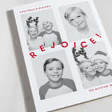 "Joyful Rejoicing" - Holiday Cards in Cranberry by Chelsea Petaja - Detail