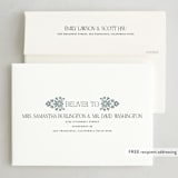 "Adeline" - Holiday Cards in Saphire by Vivian Yiwing - FREE Recipient Addressing