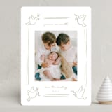 "whimsy doves" - Holiday Cards in Snow by Rebecca Durflinger - Front