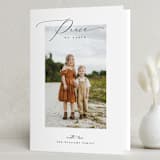 "flourish peace" - Holiday Cards in Noir by Benita Crandall - Folded Card