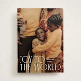 "Stacked Serif" - Holiday Cards in Snow by Ellen Schlegelmilch - Front