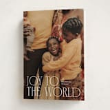 "Stacked Serif" - Holiday Cards in Snow by Ellen Schlegelmilch - Folded Card