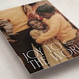 "Stacked Serif" - Holiday Cards in Snow by Ellen Schlegelmilch - Detail