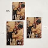 "Stacked Serif" - Holiday Cards in Snow by Ellen Schlegelmilch - Formats Available