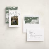 "Joy the the World Scripted" - Holiday Cards in Pine by Pixel and Hank - Assembled