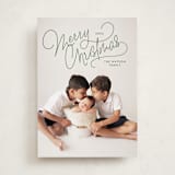 "Up Top" - Holiday Cards in Pine by Lauren Chism - Front