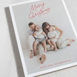 "Angled Merry Christmas" - Holiday Cards in Holly Berry by Kristen Magee - Detail