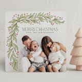"Corner wreath square" - Holiday Cards in Wreath by Tessa Kate Rushton - Front