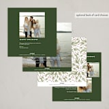 "Corner wreath square" - Holiday Cards in Wreath by Tessa Kate Rushton - Back of Card Options