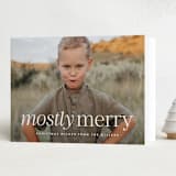 "Mostly Merry" - Holiday Cards in Vanilla by Ekko Studio - Folded Card