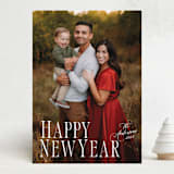 "season's serif" - Holiday Cards in Marshmallow by Becky Nimoy - Front