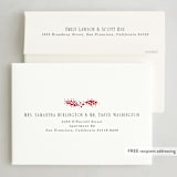 "season's serif" - Holiday Cards in Marshmallow by Becky Nimoy - FREE Recipient Addressing