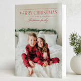 "Festive Minimalism" - Holiday Cards in Santa Suit by Design Lotus - Folded Card