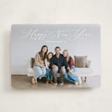 "Charming Script" - Holiday Cards in Frost by Erica Krystek - Front
