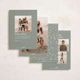 "Quartz" - Holiday Cards in Blizzard by Wildfield Paper Co - Back of Card Options