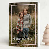 "CandyCane Frame" - Holiday Cards in Cupcake by Ilene Guy - Folded Card