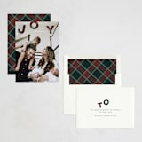 "Up" - Holiday Cards in Classic Plaid by Sara Hicks Malone - Assembled