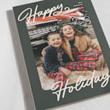 "the classic" - Holiday Cards in Olive by Pixel and Hank - Detail