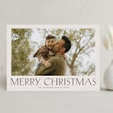 "Headliner" - Holiday Cards in Parchment by Nicole Walsh - Front