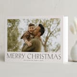 "Headliner" - Holiday Cards in Parchment by Nicole Walsh - Folded Card