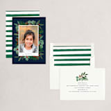 "Festive Holiday Foliage" - Holiday Cards in Navy by Brooke Chandler - Assembled