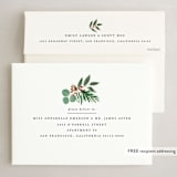 "Festive Holiday Foliage" - Holiday Cards in Navy by Brooke Chandler - FREE Recipient Addressing