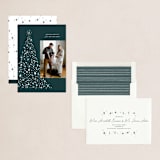 "Glimmering Tree" - Holiday Cards in Spruce by Annie Clark - Assembled