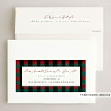 "Winter Plaid" - Holiday Cards in Elf Shoes by Elly - FREE Recipient Addressing