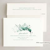 "Peaceful Blooms" - Holiday Cards in Mint by Phrosné Barwood - FREE Recipient Addressing