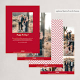 "Signature Greeting" - Holiday Cards in Poinsettia by Meggy Masters - Back of Card Options