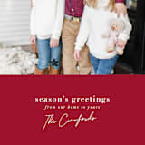 "Signature Greeting" - Holiday Cards in Poinsettia by Meggy Masters - Detail