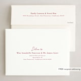 "Signature Greeting" - Holiday Cards in Poinsettia by Meggy Masters - FREE Recipient Addressing