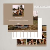 "Minimal Panorama" - Holiday Cards in Golden by AK Graphics - Back of Card